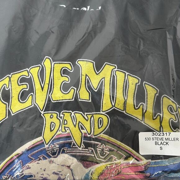 NWT Recycled Karma Steve Miller Band Book of Dreams Tour Black T-Shirt Sz S - Picture 4 of 4